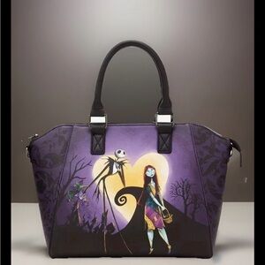 NEW Loungefly Disney Nightmare Before Christmas Jack Sally Heart Moon Satchel